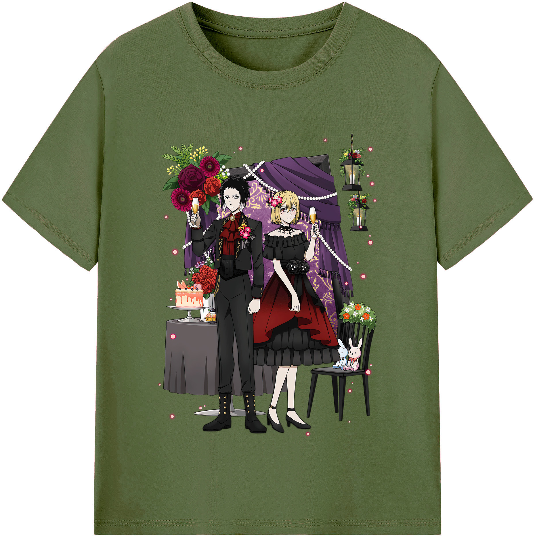 （画像用） 文豪ストレイドッグス Bungo Stray Dogs 綿100％半袖Tシャツ（フロントプリント）